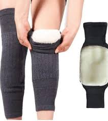 1 Pair Winter Wool Knee Pads Warm Knee Protector Wool Warmers Thickened Knee Brace